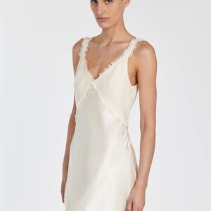 Elegant Cream Slip Dress